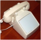 Standard landline phone without a key pad